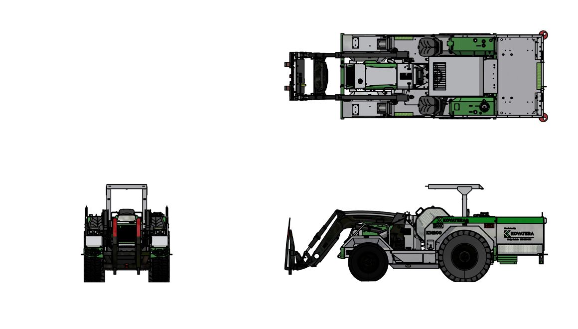 Personnel carriers - Utility Underground mining top view